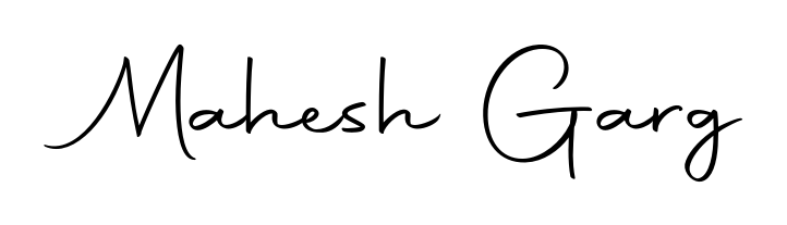 A dynamic signature style for Mahesh Garg using Autography-DOLnW script. Designed to look authentic, handwritten, and professional. Mahesh Garg signature style 10 images and pictures png