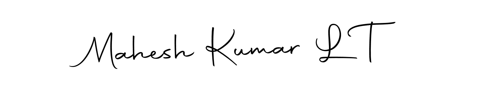 Make a beautiful signature design for name Mahesh Kumar L T. With this signature (Autography-DOLnW) style, you can create a handwritten signature for free. Mahesh Kumar L T signature style 10 images and pictures png