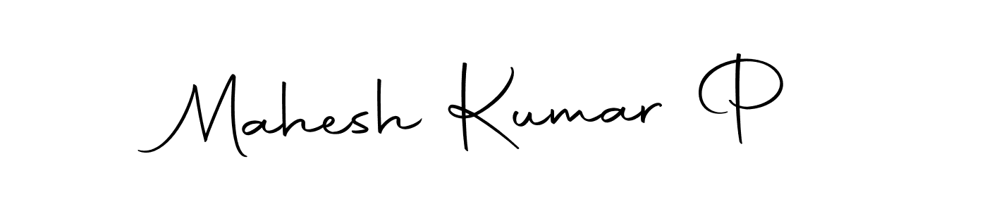 How to make Mahesh Kumar P name signature. Use Autography-DOLnW style for creating short signs online. This is the latest handwritten sign. Mahesh Kumar P signature style 10 images and pictures png