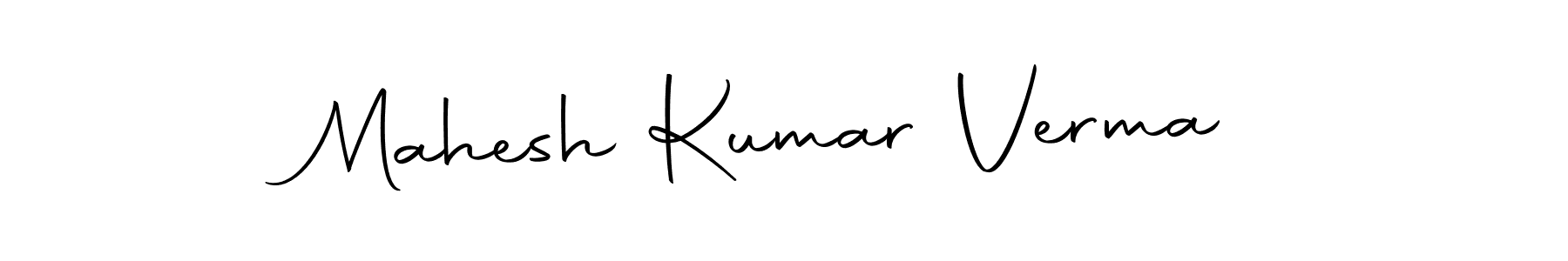 How to make Mahesh Kumar Verma name signature. Use Autography-DOLnW style for creating short signs online. This is the latest handwritten sign. Mahesh Kumar Verma signature style 10 images and pictures png