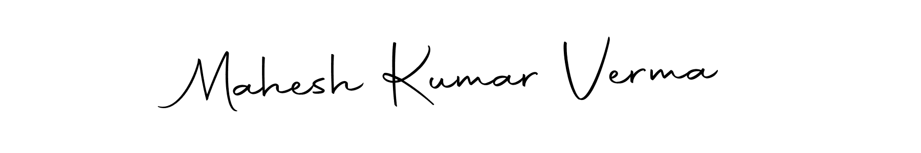 How to make Mahesh Kumar Verma name signature. Use Autography-DOLnW style for creating short signs online. This is the latest handwritten sign. Mahesh Kumar Verma signature style 10 images and pictures png