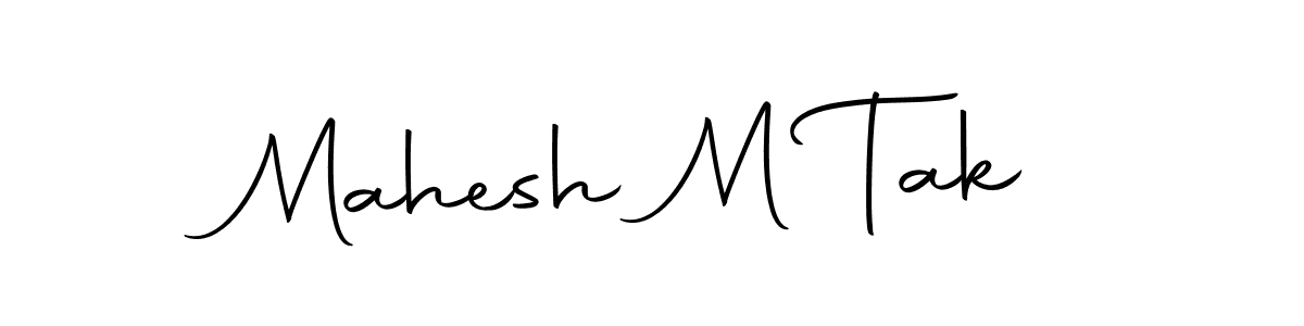 It looks lik you need a new signature style for name Mahesh M Tak. Design unique handwritten (Autography-DOLnW) signature with our free signature maker in just a few clicks. Mahesh M Tak signature style 10 images and pictures png