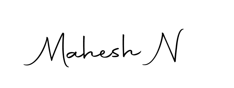 How to make Mahesh N name signature. Use Autography-DOLnW style for creating short signs online. This is the latest handwritten sign. Mahesh N signature style 10 images and pictures png
