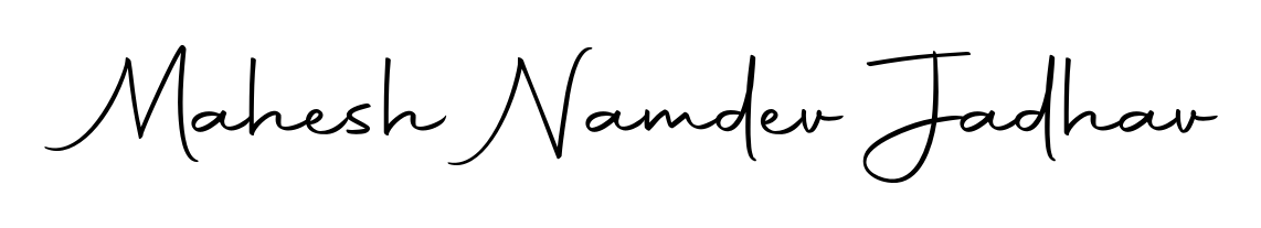 Transform the name Mahesh Namdev Jadhav into a signature masterpiece using Autography-DOLnW font. Ideal for photographers, artists, and creators looking for watermarks. Mahesh Namdev Jadhav signature style 10 images and pictures png
