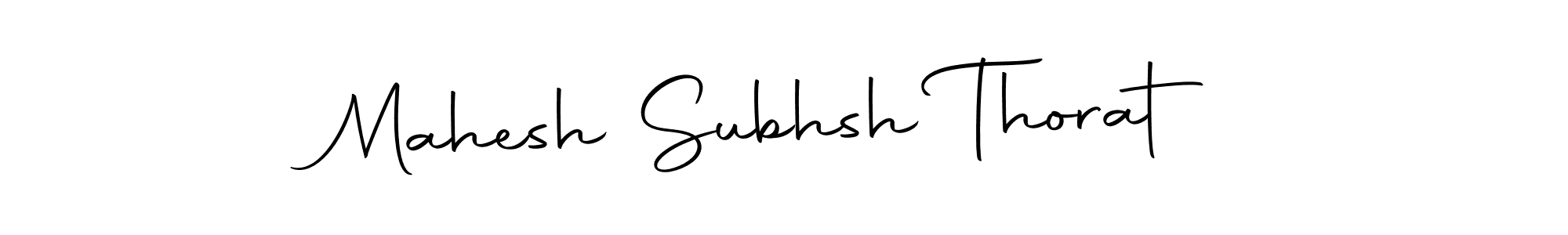 How to make Mahesh Subhsh Thorat name signature. Use Autography-DOLnW style for creating short signs online. This is the latest handwritten sign. Mahesh Subhsh Thorat signature style 10 images and pictures png