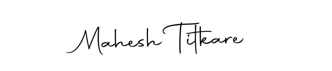 Use a signature maker to create a handwritten signature online. With this signature software, you can design (Autography-DOLnW) your own signature for name Mahesh Titkare. Mahesh Titkare signature style 10 images and pictures png