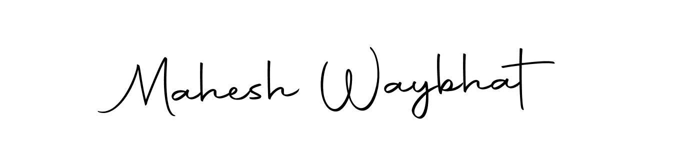 Use a signature maker to create a handwritten signature online. With this signature software, you can design (Autography-DOLnW) your own signature for name Mahesh Waybhat. Mahesh Waybhat signature style 10 images and pictures png