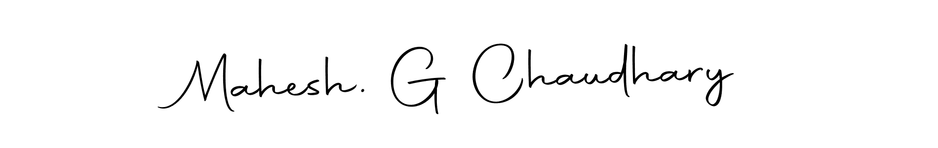 The best way (Autography-DOLnW) to make a short signature is to pick only two or three words in your name. The name Mahesh. G Chaudhary include a total of six letters. For converting this name. Mahesh. G Chaudhary signature style 10 images and pictures png