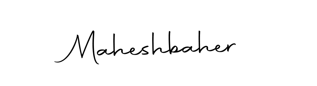 Use a signature maker to create a handwritten signature online. With this signature software, you can design (Autography-DOLnW) your own signature for name Maheshbaher. Maheshbaher signature style 10 images and pictures png
