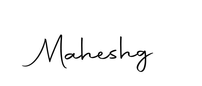 Use a signature maker to create a handwritten signature online. With this signature software, you can design (Autography-DOLnW) your own signature for name Maheshg. Maheshg signature style 10 images and pictures png