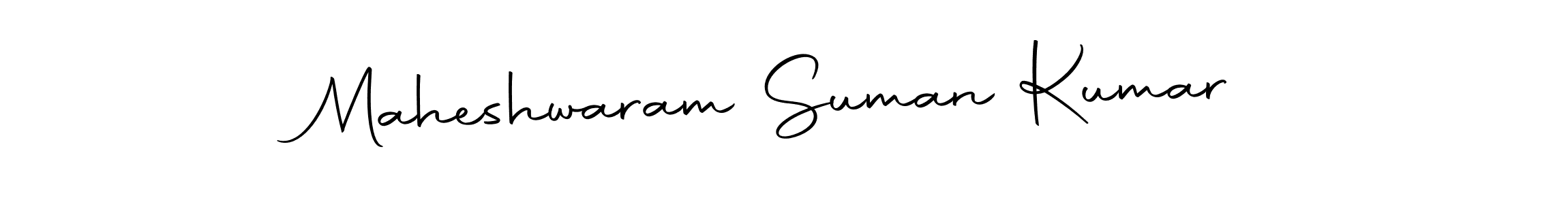 Make a beautiful signature design for name Maheshwaram Suman Kumar. With this signature (Autography-DOLnW) style, you can create a handwritten signature for free. Maheshwaram Suman Kumar signature style 10 images and pictures png