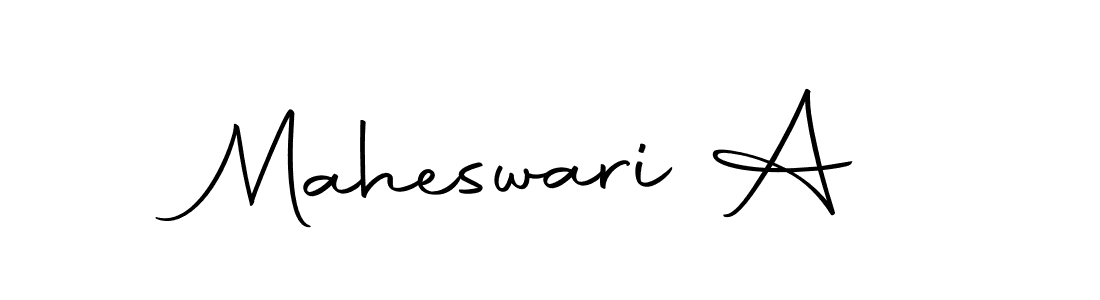 Use a signature maker to create a handwritten signature online. With this signature software, you can design (Autography-DOLnW) your own signature for name Maheswari A. Maheswari A signature style 10 images and pictures png