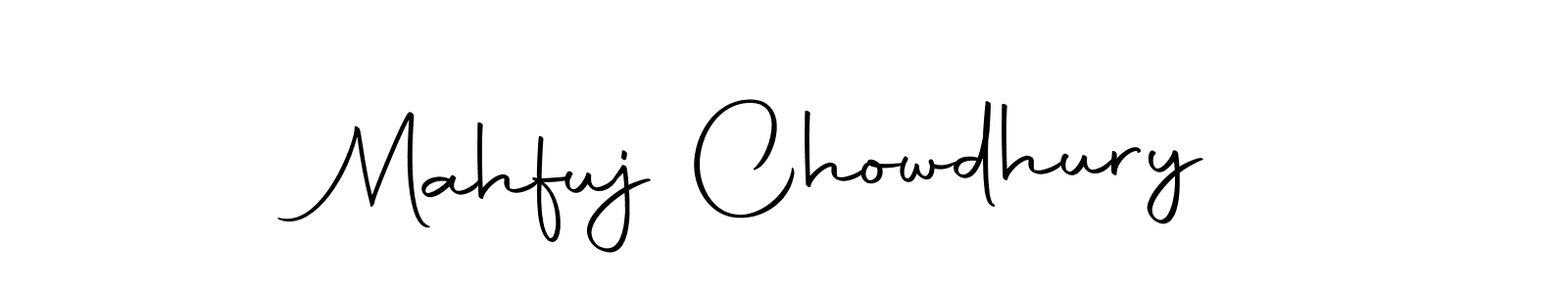 Create a beautiful signature design for name Mahfuj Chowdhury. With this signature (Autography-DOLnW) fonts, you can make a handwritten signature for free. Mahfuj Chowdhury signature style 10 images and pictures png
