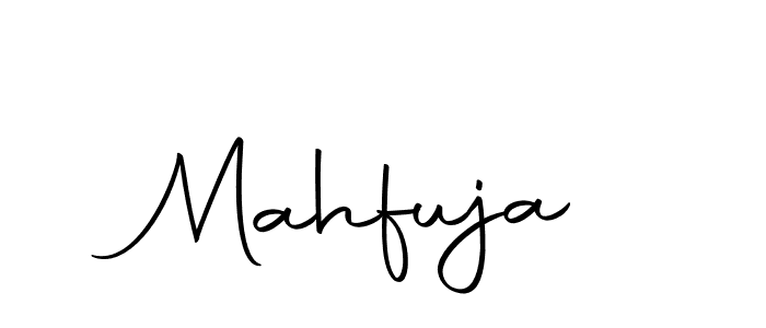 Use a signature maker to create a handwritten signature online. With this signature software, you can design (Autography-DOLnW) your own signature for name Mahfuja. Mahfuja signature style 10 images and pictures png