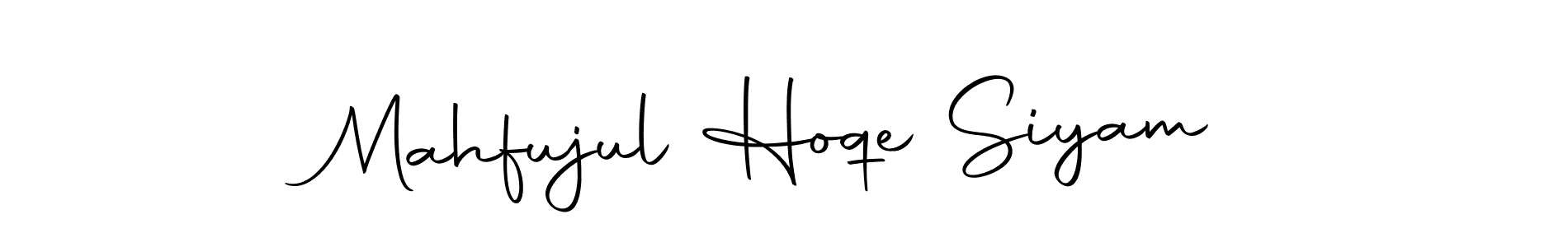 Make a short Mahfujul Hoqe Siyam signature style. Manage your documents anywhere anytime using Autography-DOLnW. Create and add eSignatures, submit forms, share and send files easily. Mahfujul Hoqe Siyam signature style 10 images and pictures png