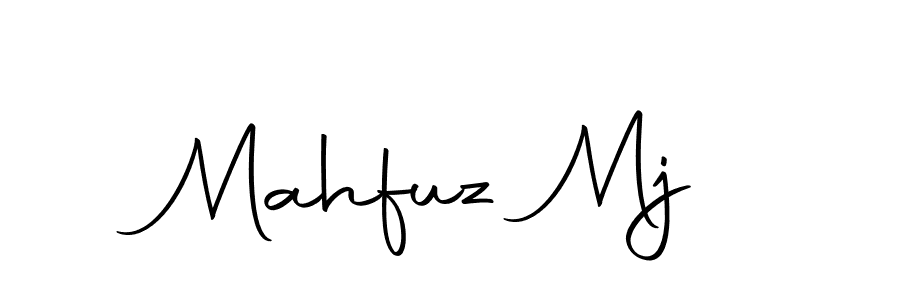 Mahfuz Mj stylish signature style. Best Handwritten Sign (Autography-DOLnW) for my name. Handwritten Signature Collection Ideas for my name Mahfuz Mj. Mahfuz Mj signature style 10 images and pictures png
