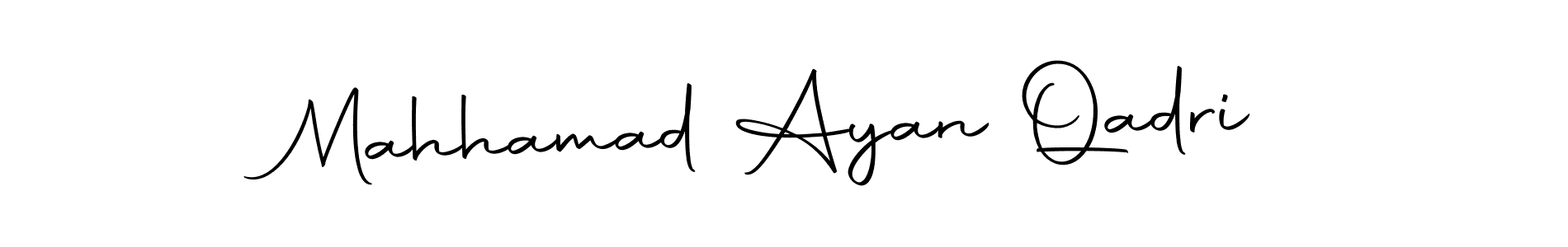 if you are searching for the best signature style for your name Mahhamad Ayan Qadri. so please give up your signature search. here we have designed multiple signature styles  using Autography-DOLnW. Mahhamad Ayan Qadri signature style 10 images and pictures png