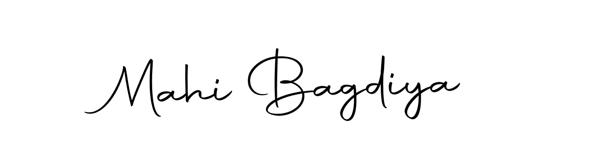 Create a beautiful signature design for name Mahi Bagdiya. With this signature (Autography-DOLnW) fonts, you can make a handwritten signature for free. Mahi Bagdiya signature style 10 images and pictures png