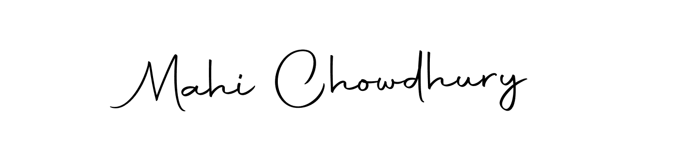 Create a beautiful signature design for name Mahi Chowdhury. With this signature (Autography-DOLnW) fonts, you can make a handwritten signature for free. Mahi Chowdhury signature style 10 images and pictures png