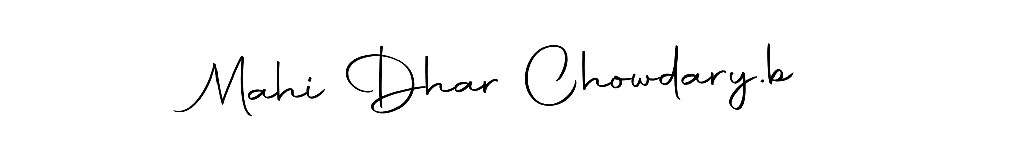 Autography-DOLnW is a professional signature style that is perfect for those who want to add a touch of class to their signature. It is also a great choice for those who want to make their signature more unique. Get Mahi Dhar Chowdary.b name to fancy signature for free. Mahi Dhar Chowdary.b signature style 10 images and pictures png