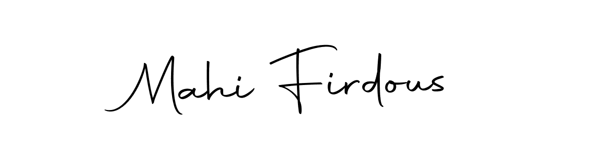 Make a beautiful signature design for name Mahi Firdous. Use this online signature maker to create a handwritten signature for free. Mahi Firdous signature style 10 images and pictures png