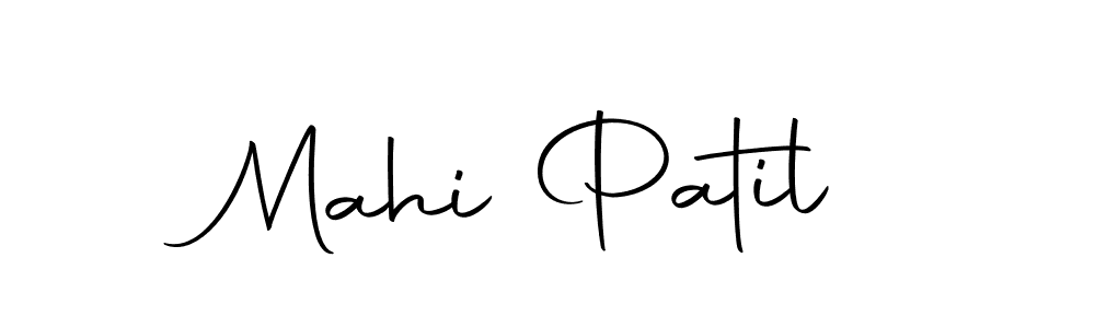 Make a beautiful signature design for name Mahi Patil. With this signature (Autography-DOLnW) style, you can create a handwritten signature for free. Mahi Patil signature style 10 images and pictures png