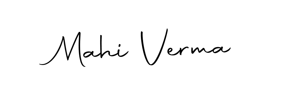 Use a signature maker to create a handwritten signature online. With this signature software, you can design (Autography-DOLnW) your own signature for name Mahi Verma. Mahi Verma signature style 10 images and pictures png