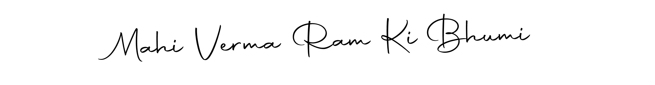 Create a beautiful signature design for name Mahi Verma Ram Ki Bhumi. With this signature (Autography-DOLnW) fonts, you can make a handwritten signature for free. Mahi Verma Ram Ki Bhumi signature style 10 images and pictures png