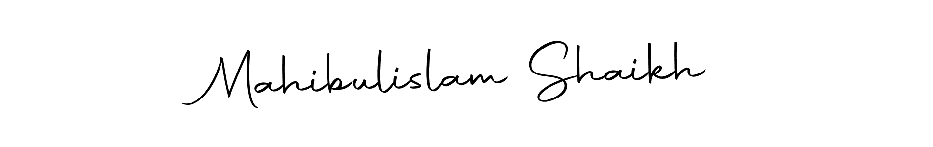 Design your own signature with our free online signature maker. With this signature software, you can create a handwritten (Autography-DOLnW) signature for name Mahibulislam Shaikh. Mahibulislam Shaikh signature style 10 images and pictures png