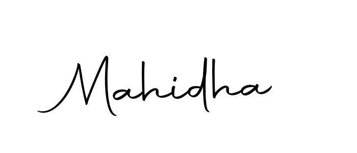 Mahidha stylish signature style. Best Handwritten Sign (Autography-DOLnW) for my name. Handwritten Signature Collection Ideas for my name Mahidha. Mahidha signature style 10 images and pictures png