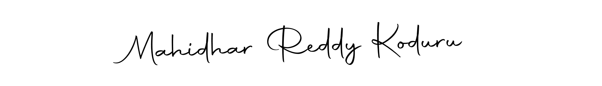 Mahidhar Reddy Koduru stylish signature style. Best Handwritten Sign (Autography-DOLnW) for my name. Handwritten Signature Collection Ideas for my name Mahidhar Reddy Koduru. Mahidhar Reddy Koduru signature style 10 images and pictures png