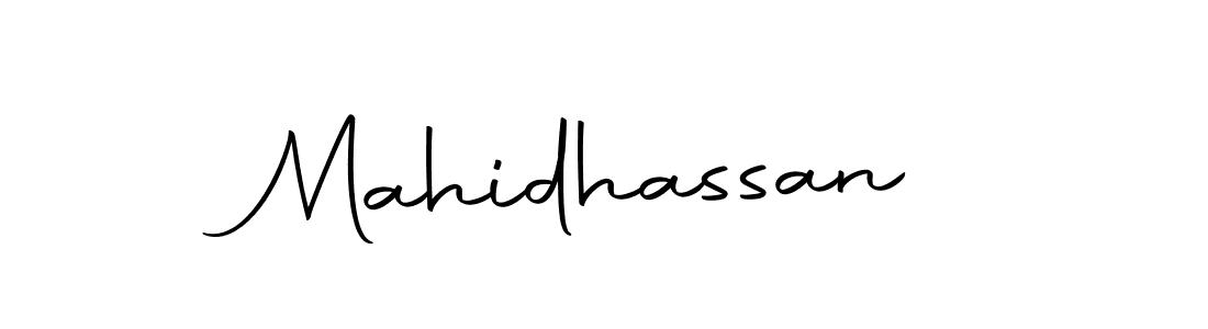 Create a beautiful signature design for name Mahidhassan. With this signature (Autography-DOLnW) fonts, you can make a handwritten signature for free. Mahidhassan signature style 10 images and pictures png