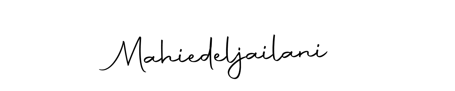 Use a signature maker to create a handwritten signature online. With this signature software, you can design (Autography-DOLnW) your own signature for name Mahiedeljailani. Mahiedeljailani signature style 10 images and pictures png