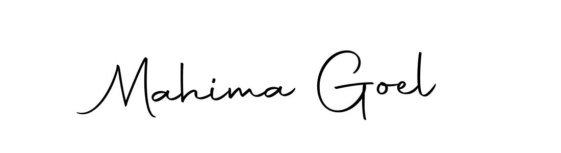 How to make Mahima Goel name signature. Use Autography-DOLnW style for creating short signs online. This is the latest handwritten sign. Mahima Goel signature style 10 images and pictures png