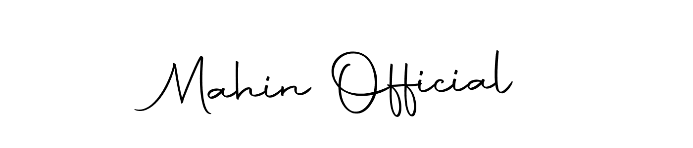 Make a beautiful signature design for name Mahin Official. Use this online signature maker to create a handwritten signature for free. Mahin Official signature style 10 images and pictures png