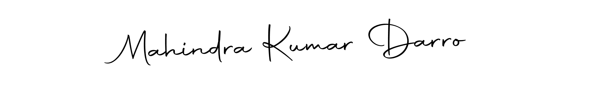 Create a beautiful signature design for name Mahindra Kumar Darro. With this signature (Autography-DOLnW) fonts, you can make a handwritten signature for free. Mahindra Kumar Darro signature style 10 images and pictures png
