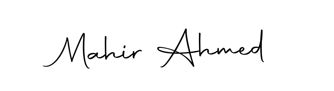 if you are searching for the best signature style for your name Mahir Ahmed. so please give up your signature search. here we have designed multiple signature styles  using Autography-DOLnW. Mahir Ahmed signature style 10 images and pictures png