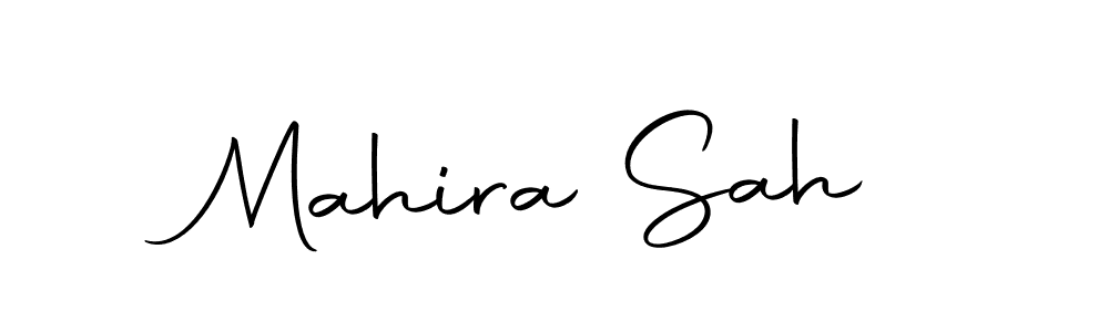 Design your own signature with our free online signature maker. With this signature software, you can create a handwritten (Autography-DOLnW) signature for name Mahira Sah. Mahira Sah signature style 10 images and pictures png