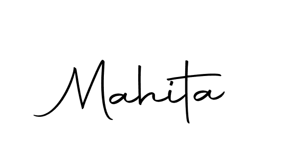 Create a beautiful signature design for name Mahita. With this signature (Autography-DOLnW) fonts, you can make a handwritten signature for free. Mahita signature style 10 images and pictures png