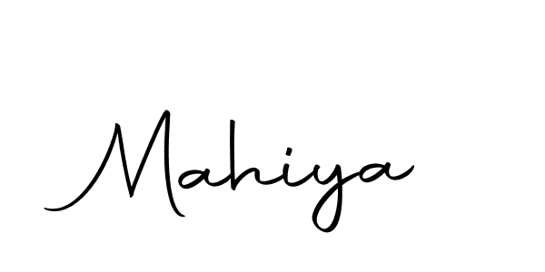Design your own signature with our free online signature maker. With this signature software, you can create a handwritten (Autography-DOLnW) signature for name Mahiya. Mahiya signature style 10 images and pictures png
