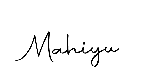 Use a signature maker to create a handwritten signature online. With this signature software, you can design (Autography-DOLnW) your own signature for name Mahiyu. Mahiyu signature style 10 images and pictures png