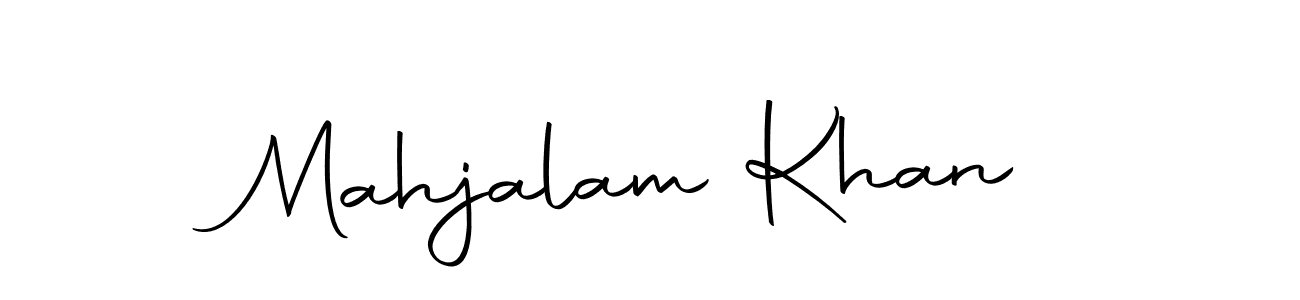 How to make Mahjalam Khan name signature. Use Autography-DOLnW style for creating short signs online. This is the latest handwritten sign. Mahjalam Khan signature style 10 images and pictures png