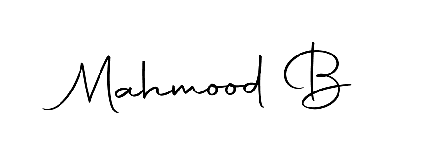 Use a signature maker to create a handwritten signature online. With this signature software, you can design (Autography-DOLnW) your own signature for name Mahmood B. Mahmood B signature style 10 images and pictures png