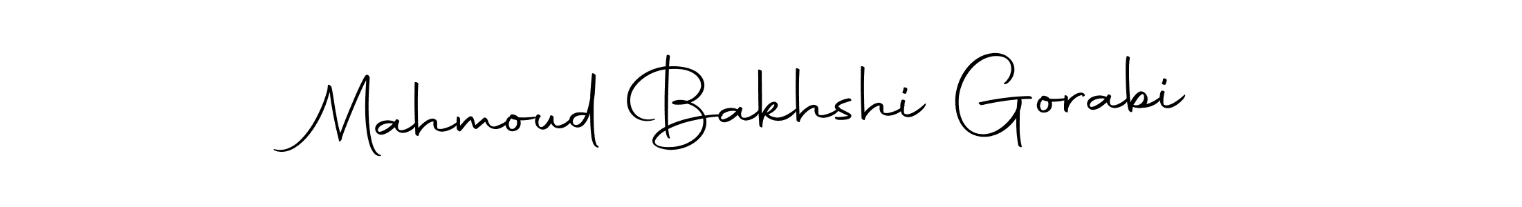 How to make Mahmoud Bakhshi Gorabi name signature. Use Autography-DOLnW style for creating short signs online. This is the latest handwritten sign. Mahmoud Bakhshi Gorabi signature style 10 images and pictures png