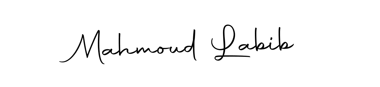 Create a beautiful signature design for name Mahmoud Labib. With this signature (Autography-DOLnW) fonts, you can make a handwritten signature for free. Mahmoud Labib signature style 10 images and pictures png