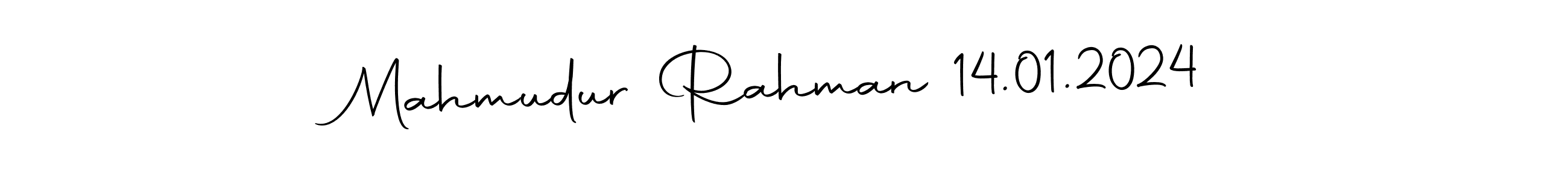 Make a beautiful signature design for name Mahmudur Rahman 14.01.2024. With this signature (Autography-DOLnW) style, you can create a handwritten signature for free. Mahmudur Rahman 14.01.2024 signature style 10 images and pictures png