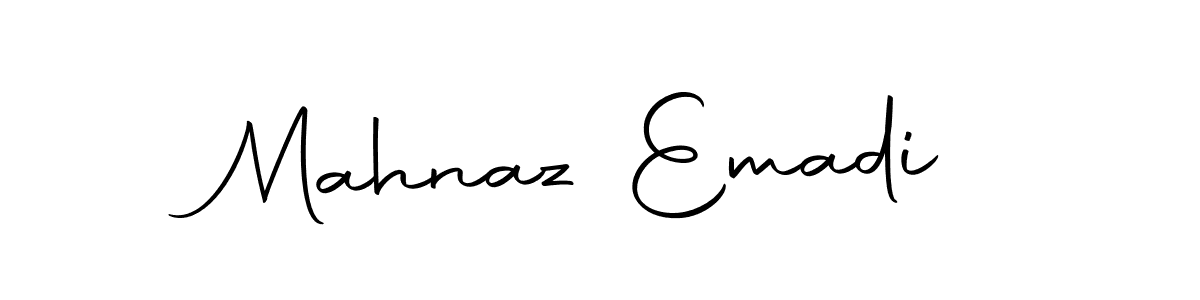 You should practise on your own different ways (Autography-DOLnW) to write your name (Mahnaz Emadi) in signature. don't let someone else do it for you. Mahnaz Emadi signature style 10 images and pictures png