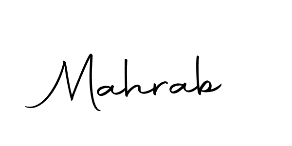 How to make Mahrab signature? Autography-DOLnW is a professional autograph style. Create handwritten signature for Mahrab name. Mahrab signature style 10 images and pictures png