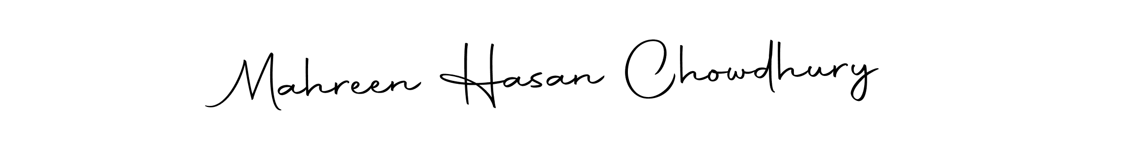 Make a beautiful signature design for name Mahreen Hasan Chowdhury. With this signature (Autography-DOLnW) style, you can create a handwritten signature for free. Mahreen Hasan Chowdhury signature style 10 images and pictures png