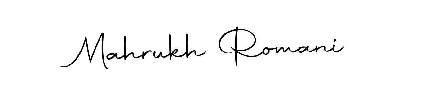 Make a beautiful signature design for name Mahrukh Romani. With this signature (Autography-DOLnW) style, you can create a handwritten signature for free. Mahrukh Romani signature style 10 images and pictures png